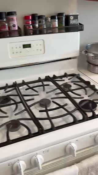 Clean kitchen and living space
